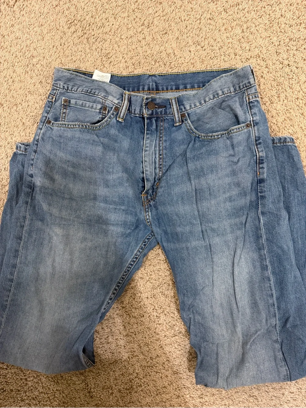 Levi's Straight-Leg Jeans in Medium Blue